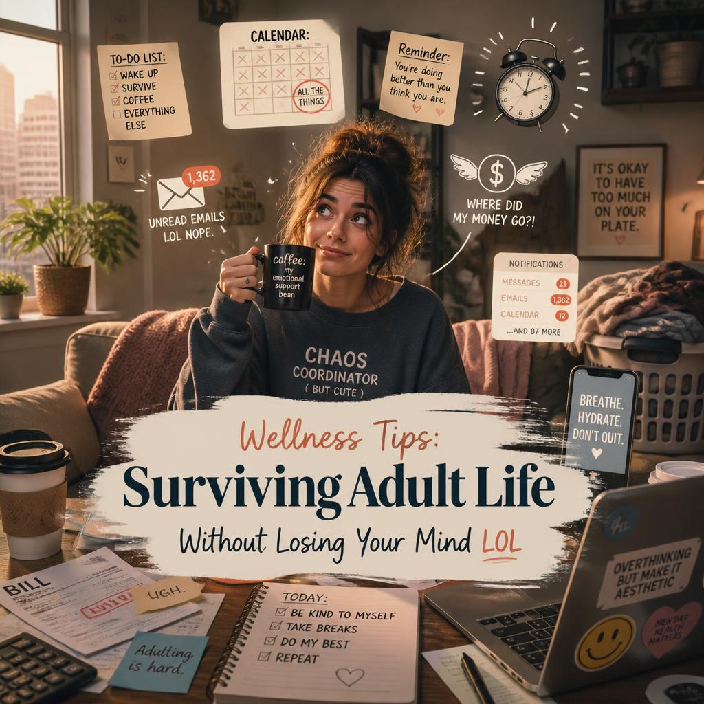 Wellness Tips: Surviving Adult Life Without Losing Your Mind LOL